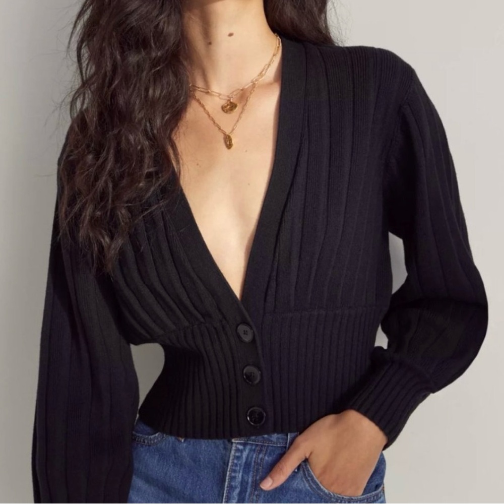 Aritzia Wilfred plunge cardigan